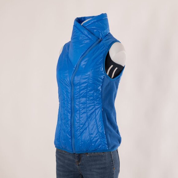 Objet d’Art Athletica Blue Quilted Puffer Vest Size US S - Picture 5 of 9